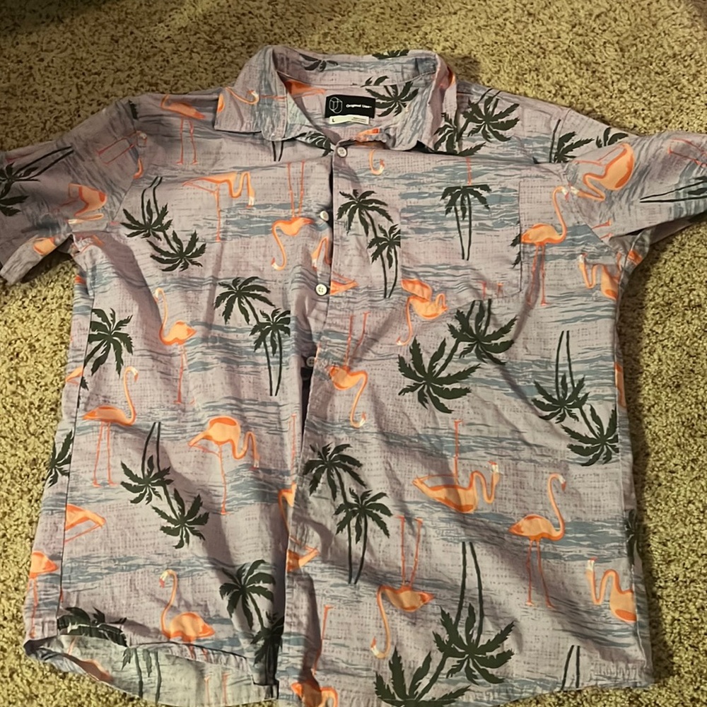 Hawaiian collard shirt